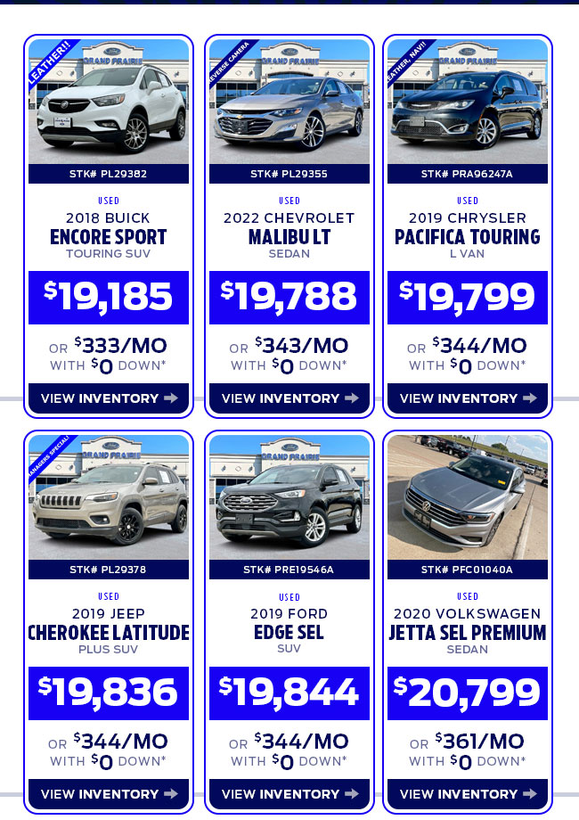 Preowned Specials
